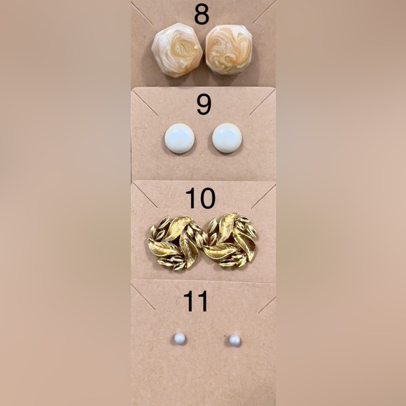 Vintage Earrings EACH SOLD SEPARATELY - Picture 3 of 13